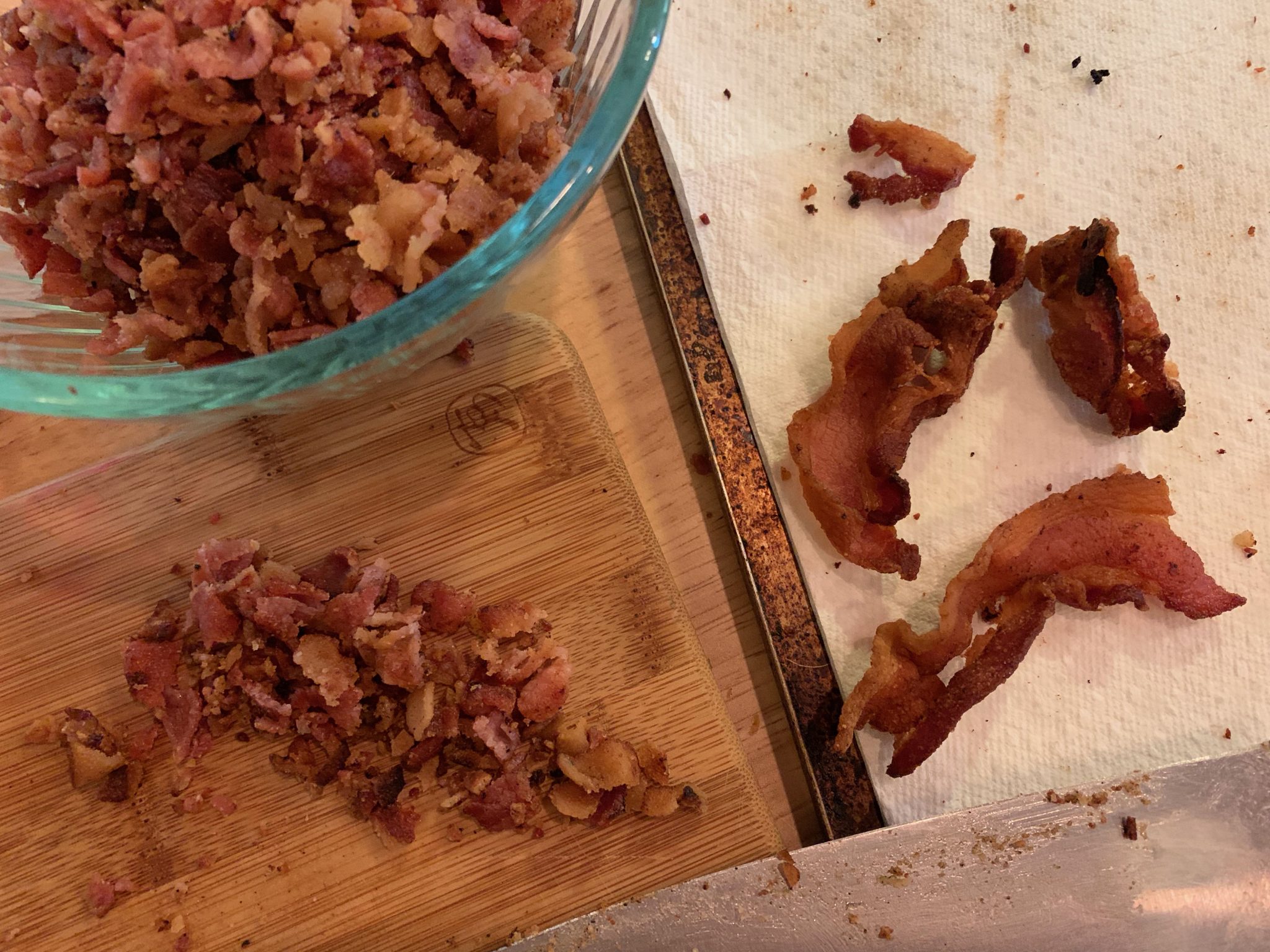 crumble the bacon