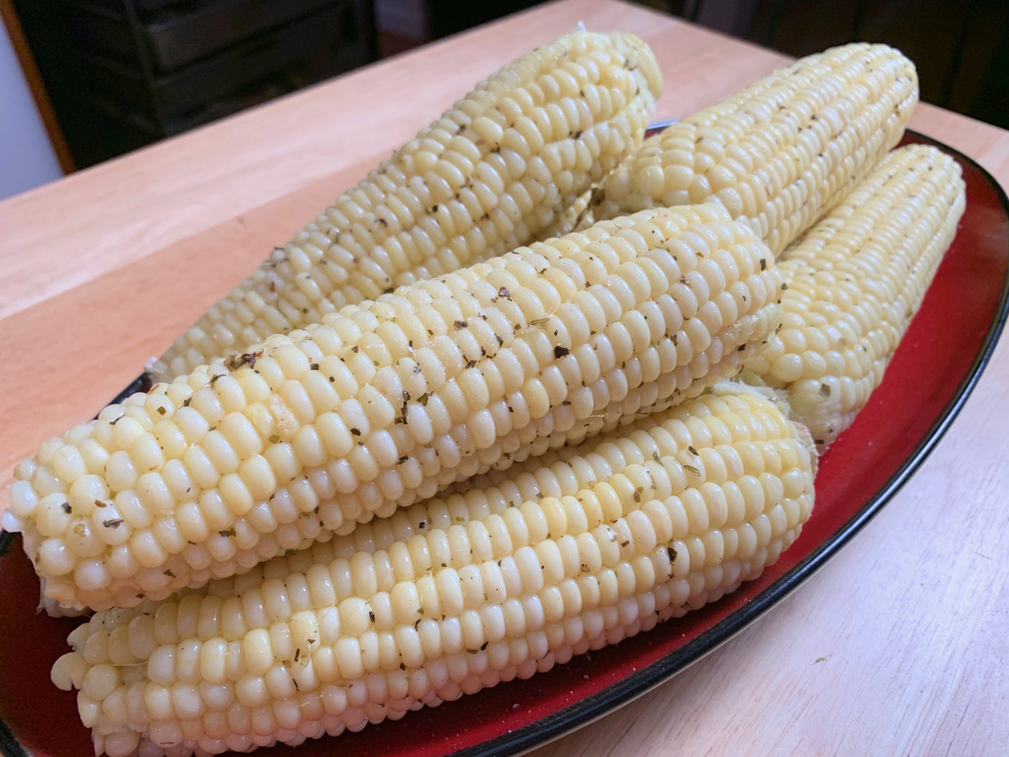 Corn On The Cob With Olive Oil and Italian Herbs (Instant Pot)